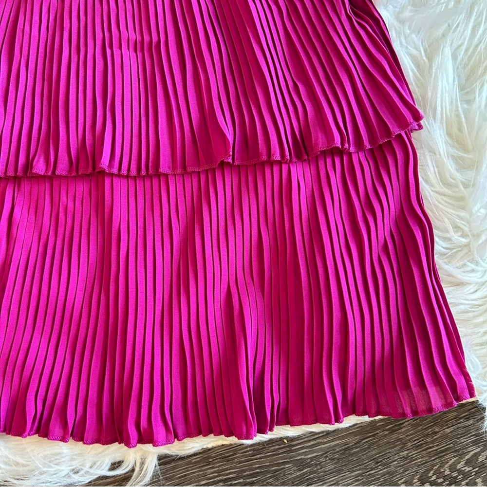 These Three Pink Ruffle Dress - Picture 2 of 5